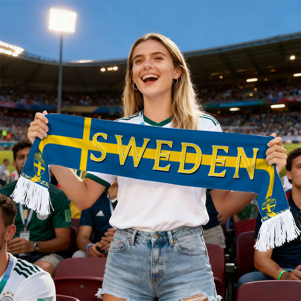 Svenskt Set: Pannband + Halsduk (2-pack) 🌟