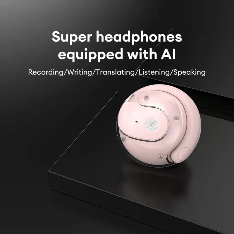 SISTE DAGS SALG 50 % RABATT ⏰ T26 Pro trådløse Bluetooth-hodetelefoner med AI-oversettelse.