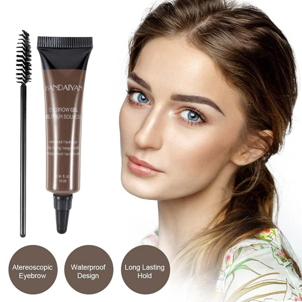 💄✨ Langtidsholdbar, vandfast og udtværingsfri flydende øjenbrynsgel/farvning