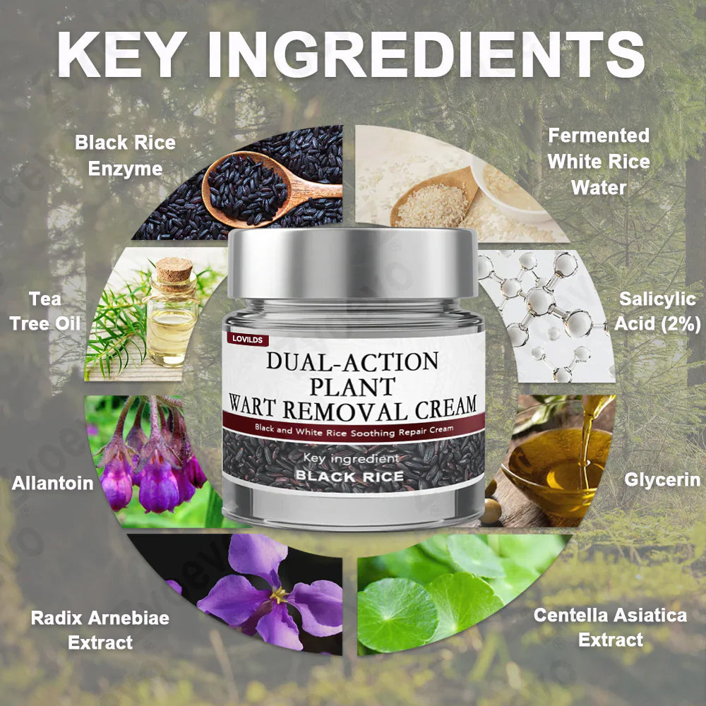 Black Rice Skin Repair Essence Cream ⚕️ FDA-certifierad (tar bort vårtor och hudutväxter, förbättrar keratinuppbyggnad och seborroiskt eksem, follikulär keratos, åldersfläckar och blåmärken)