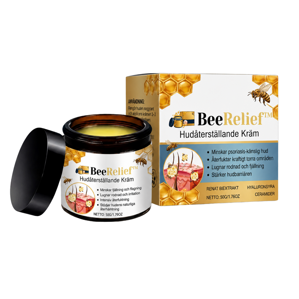 BeeRelief™ | Eliminera psoriasis & hudirritationer med 88% på bara 30 minuter!