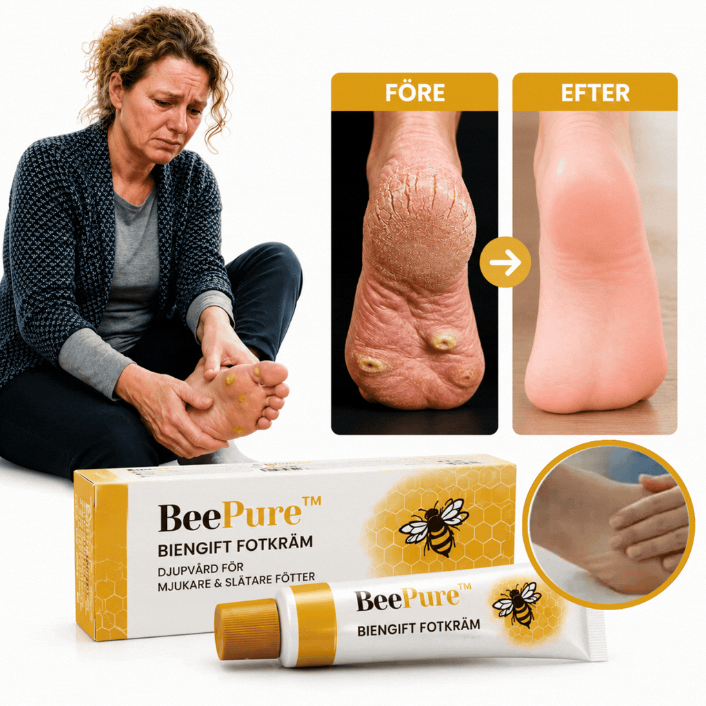 BeePure™ | Eliminera förhårdnader & liktornar med 92 % inom 2 dagar!