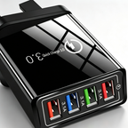 ⚡ Ladda 4x snabbare – 4-ports QC 3.0 snabbladdare med AI-prestandaboost! 🎉