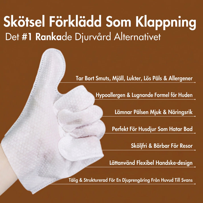 🐕20-pack luktabsorberande rengöringsvantar för husdjur😻