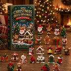 🔔🎄24-dagars mini-julklossadventskalender med julgransprydnader🧱