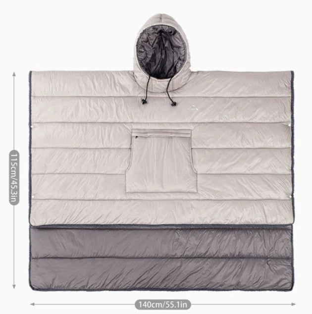 ❄3-i-1 ultralett termisk poncho