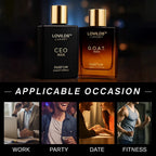Sidste 3 timer: 50% RABAT🔥Herreduftsæt med CEO MAN parfume og GOAT MAN aroma