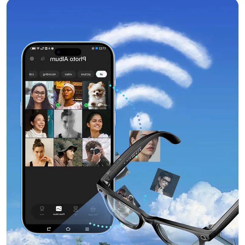 👓Lätta smarta glasögon med handsfree-kontroll