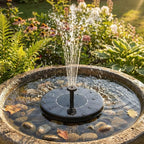 🌞Ny ankomst 50% RABAT!⛲Kompakt soldrevet fuglefontænepumpe – Hold din have i live!🏖️