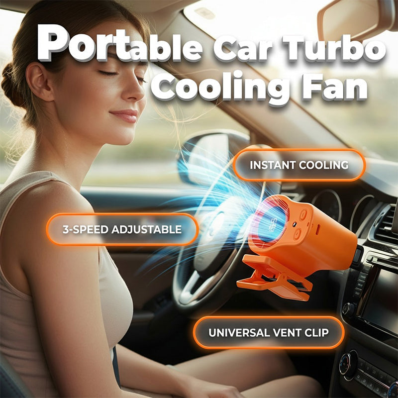 🥵☀️Extrem kylning: 100-stegs bärbar turbofläkt med smart LED-display!