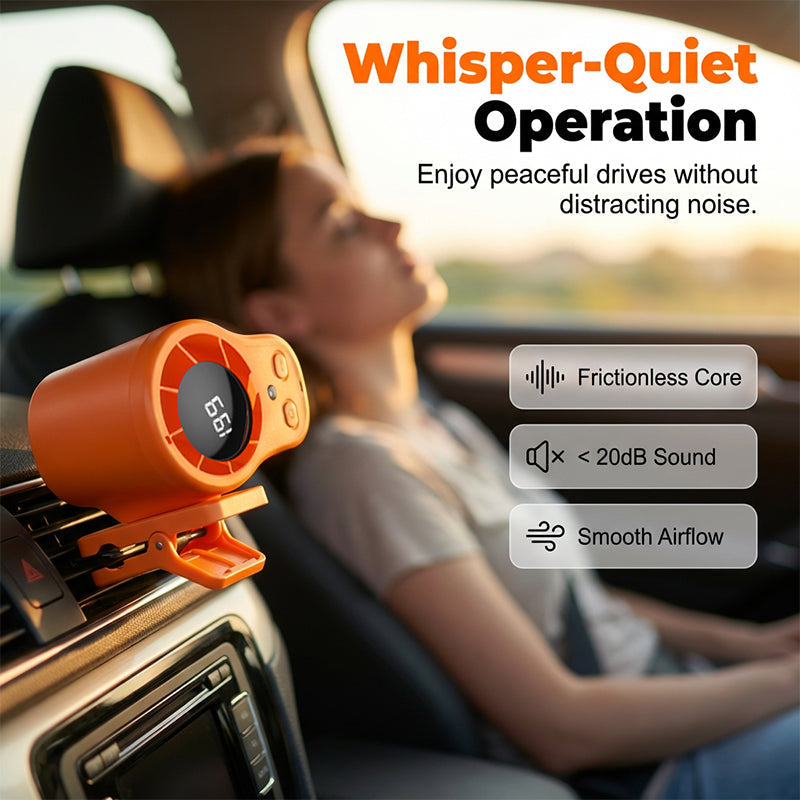 🥵☀️Extrem kylning: 100-stegs bärbar turbofläkt med smart LED-display!
