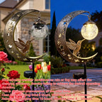 🌙✨ Hummingbird Moon solcellelampe til haven
