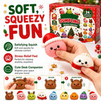 🎁 24 Dagar av mjuk julmagi – Adventskalender med söta dumpling-squishies! 🎉
