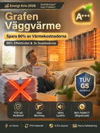🔥 Varm på 3 sekunder – Energieffektiv grafen väggfläkt för hemmet! 🎉