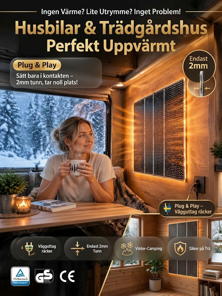 🔥 Varm på 3 sekunder – Energieffektiv grafen väggfläkt för hemmet! 🎉