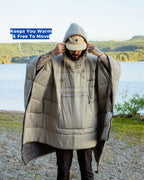 ❄3-i-1 ultralett termisk poncho