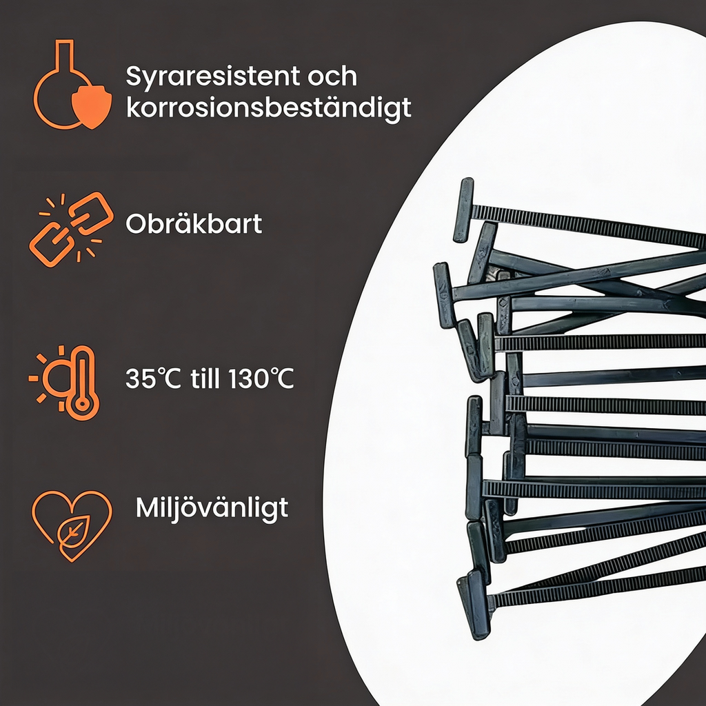 🔧✨Universal kabelbinderspænde i nylon