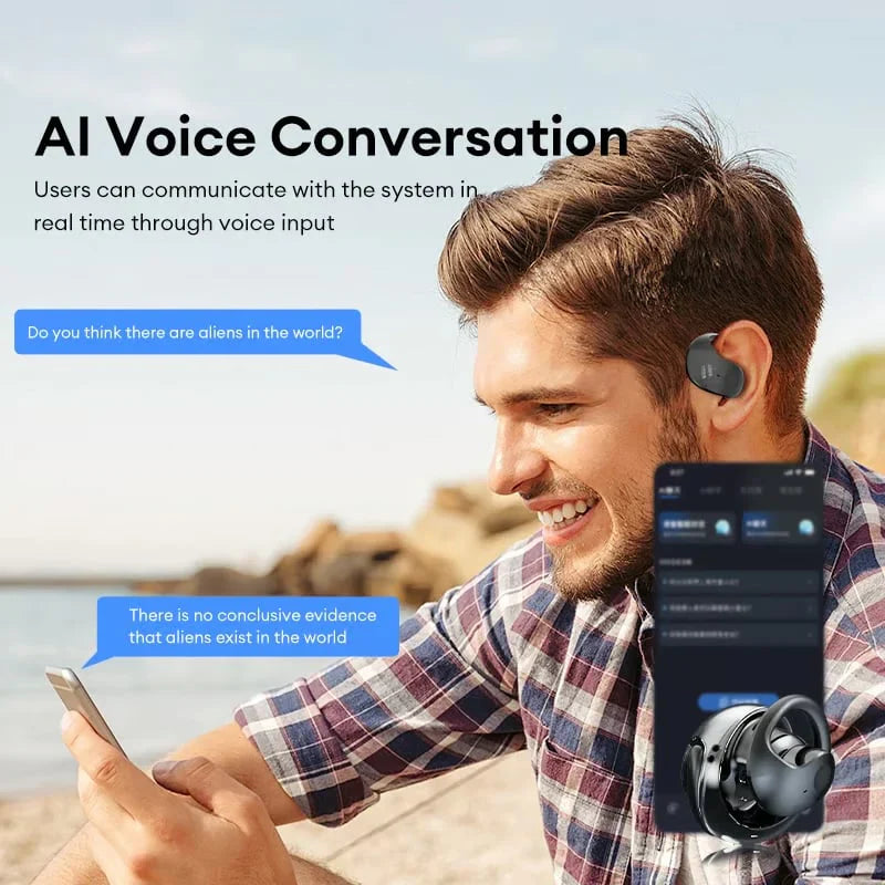 SISTE DAGS SALG 50 % RABATT ⏰ T26 Pro trådløse Bluetooth-hodetelefoner med AI-oversettelse.