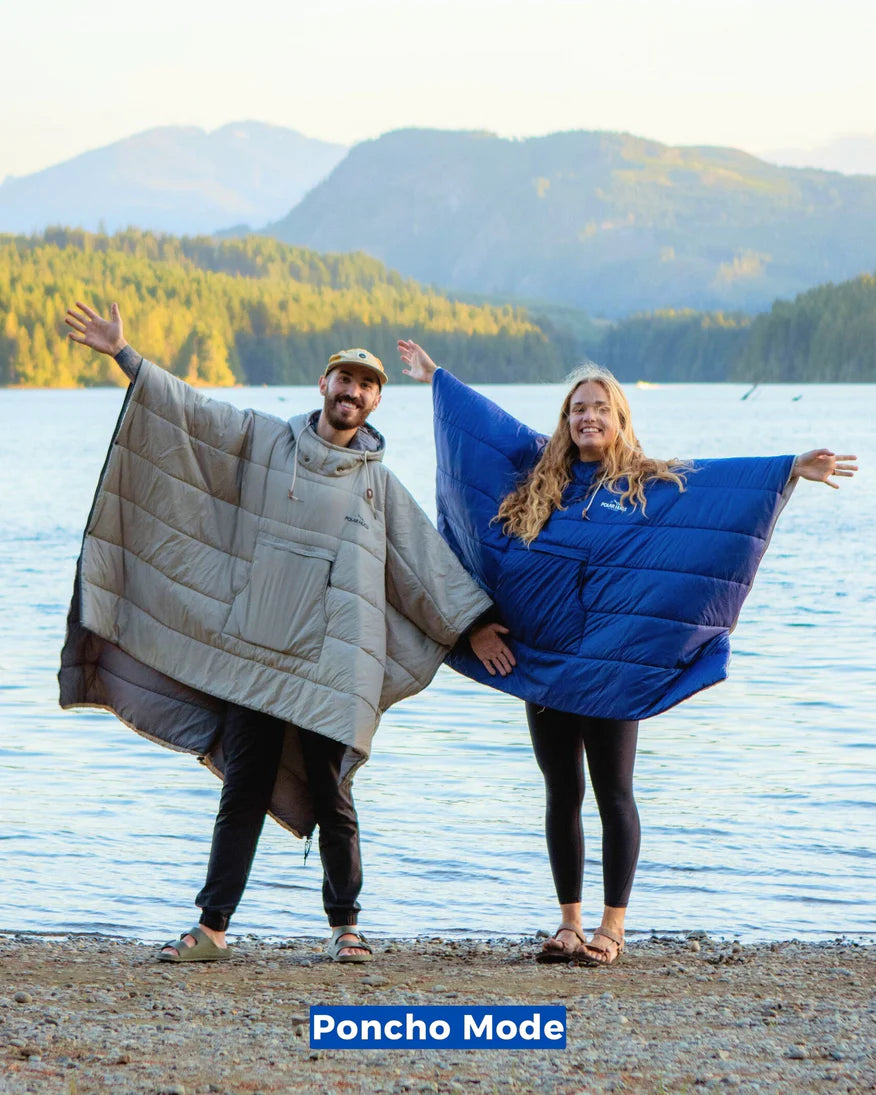 ❄3-i-1 ultralett termisk poncho