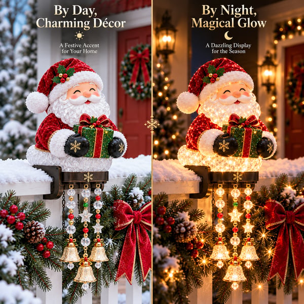 🎄 Julbelysning till verandaräcke – 4 festliga karaktärsdesigner