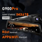 🚗✨ G900Pro 12MP bakspejl med WiFi og berøringsskærm – Premium sikkerhed med 30 måneders garanti