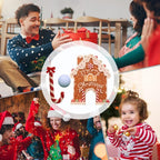 🍪 50% RABAT NU! ✨ Gingerbread Golf Sæt - Festligt julespil med 2 puttere og 6 huller til familiesjov i ferien 🎄🏌️‍♂️ 