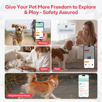 PetPhone til hunde og katte – 2-vejs PetChat, global GPS-tracker med geofence-alarmer, realtidssporing, sundhedsovervågning, kæledyrsfinder, IP67 vandtæt, op til 5 dages batterilevetid