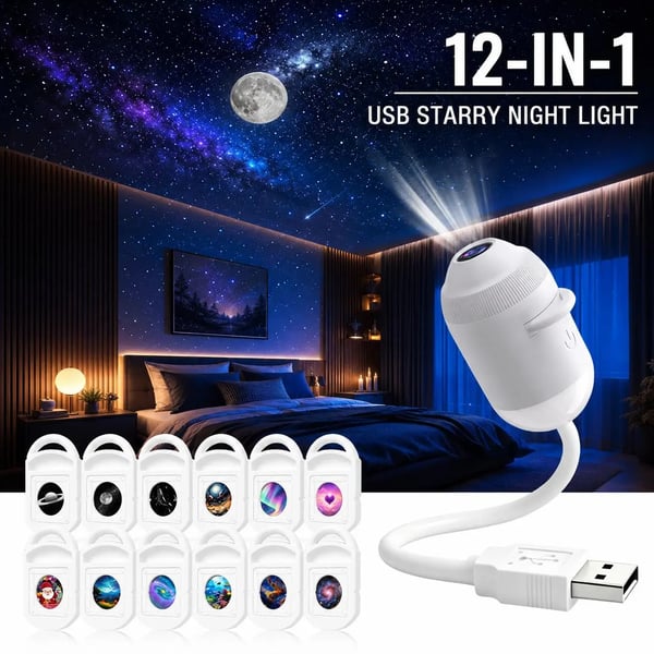 ✨ Plug-and-Play HD-stjärnprojektor🌌✨