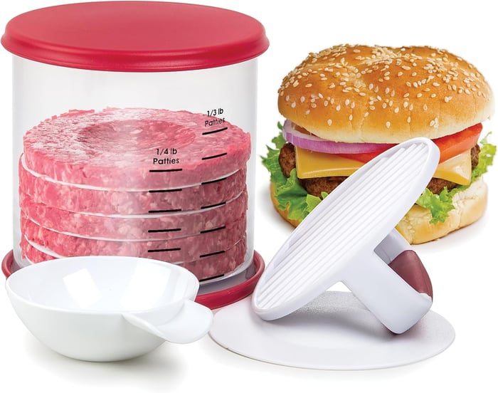 Perfekt hamburgerpress-set