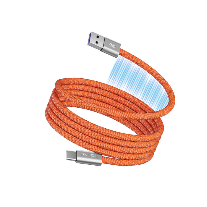 Köp 1 Få 1 GRATIS: Magnetisk Trasselfri Laddningskabel – Självupprullande & Snabbaddning (2-pack)
