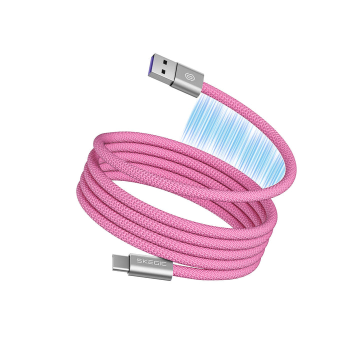 Köp 1 Få 1 GRATIS: Magnetisk Trasselfri Laddningskabel – Självupprullande & Snabbaddning (2-pack)
