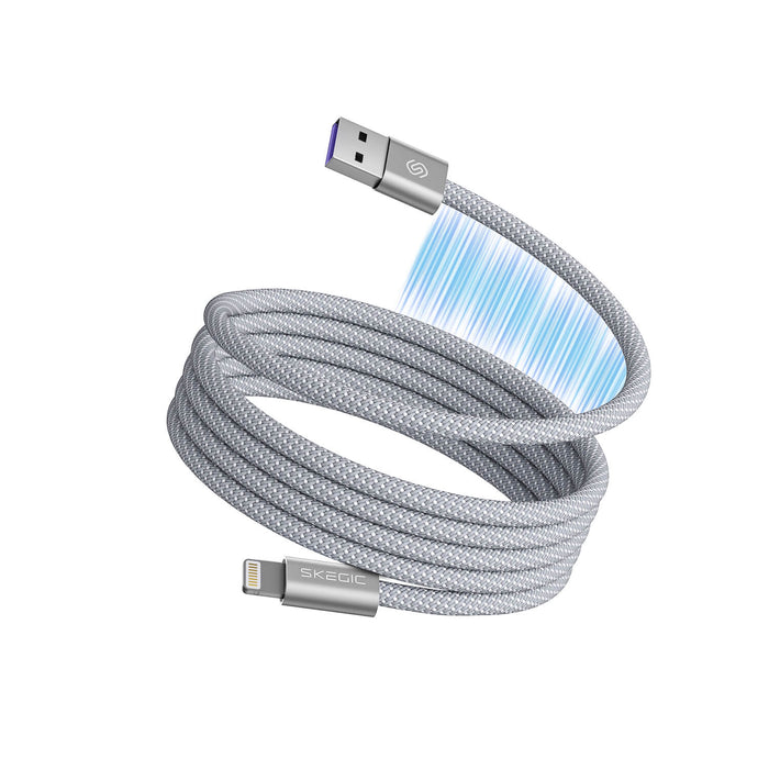Köp 1 Få 1 GRATIS: Magnetisk Trasselfri Laddningskabel – Självupprullande & Snabbaddning (2-pack)