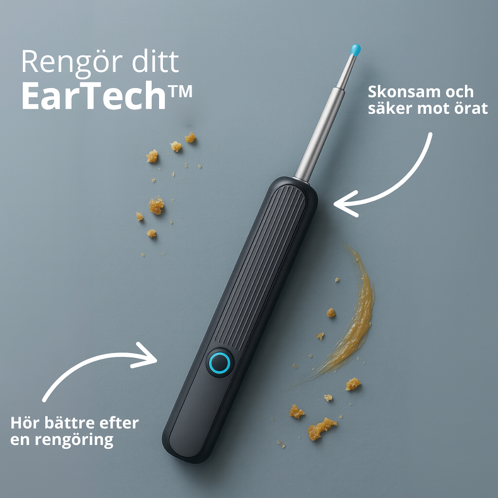 🧼👂 Smart ørerenser – Avanceret teknologi til renere og sikrere ører! (Sæt med 8 dele)