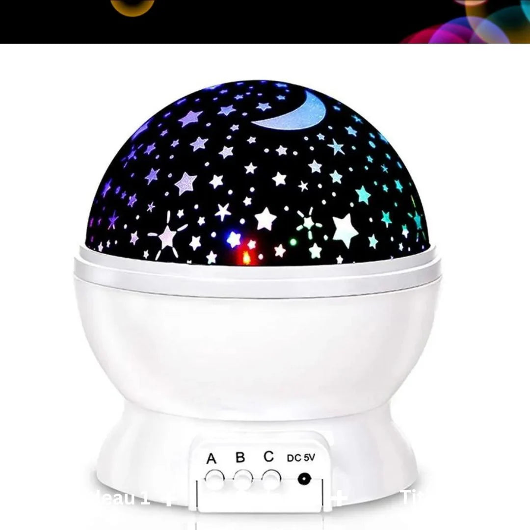 🌌✨Roterande stjärnprojektor – Perfekt present till barn & stjärnälskare!