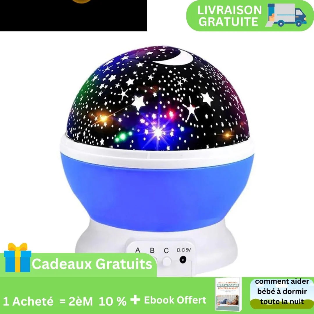 🌌✨Roterende stjerneprojektor – Perfekt gave til barn og stjerneelskere!