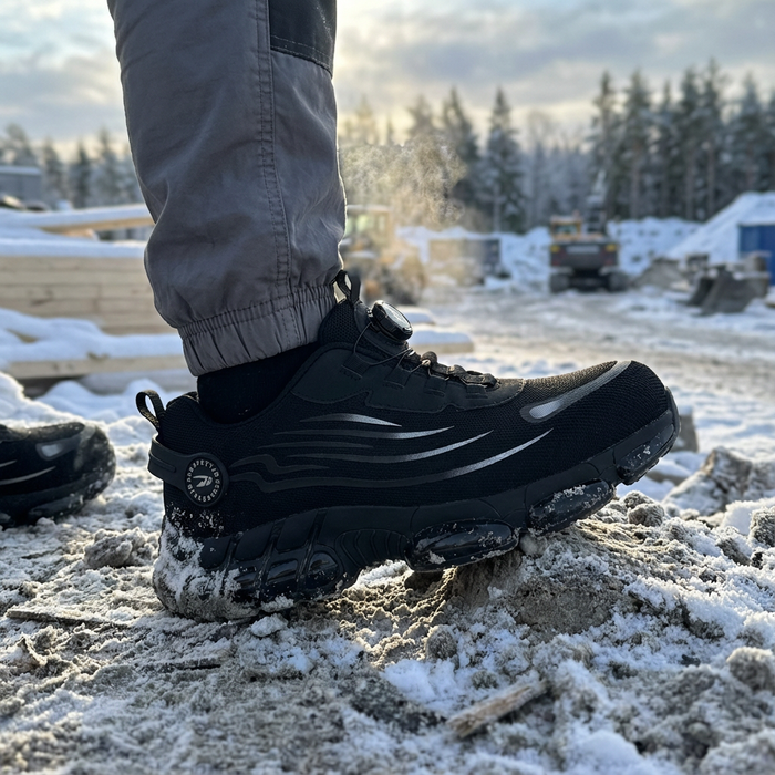 🔥🔥ArmorFlex S3 Air – Ultralette sikkerhedssko med ståltåkappe og drejespænde 