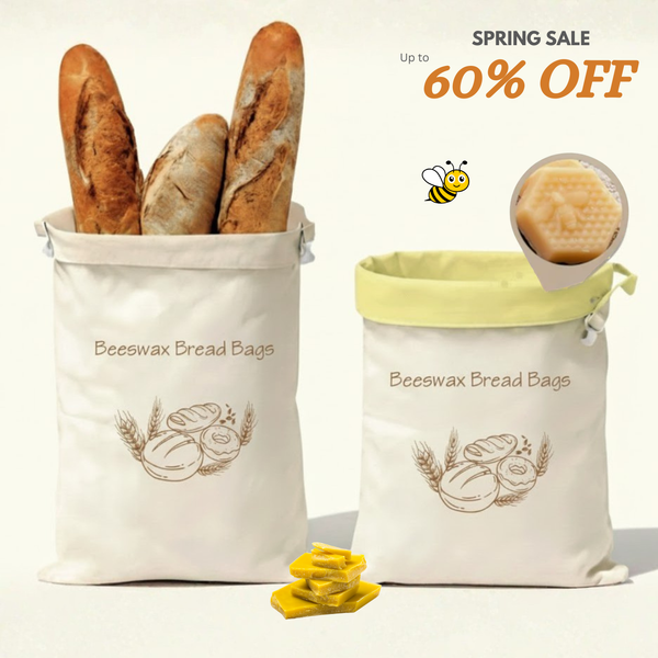 Premium brødpose i 100 % ren bivoksbomull