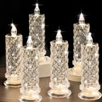 Rose Shadow LED flammeløse lys - Romantiske batteridrevne LED-lys til Valentinsdag, frierier, jubilæer, bryllupper og julepynt