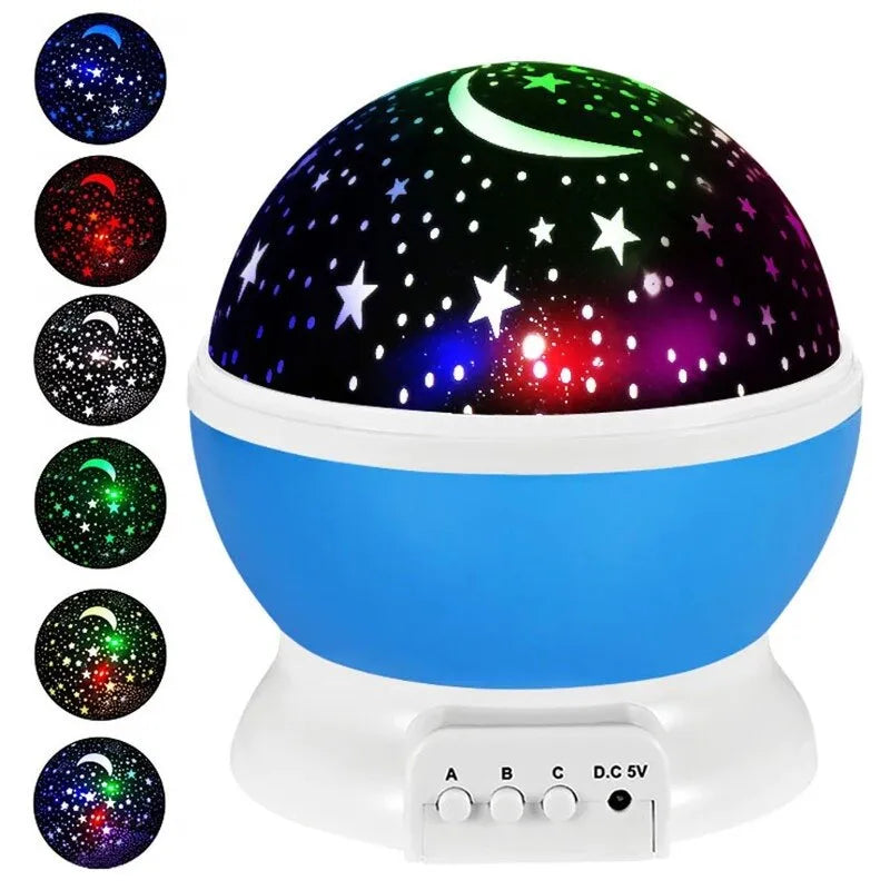 🌌✨Roterande stjärnprojektor – Perfekt present till barn & stjärnälskare!