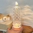 Rose Shadow LED flammeløse lys - Romantiske batteridrevne LED-lys til Valentinsdag, frierier, jubilæer, bryllupper og julepynt