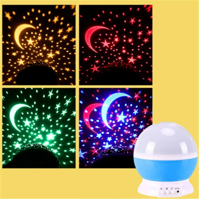 🌌✨Roterande stjärnprojektor – Perfekt present till barn & stjärnälskare!