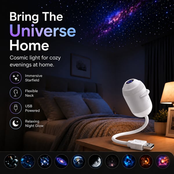 ✨ Plug-and-Play HD-stjärnprojektor🌌✨