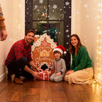 🍪 50% RABAT NU! ✨ Gingerbread Golf Sæt - Festligt julespil med 2 puttere og 6 huller til familiesjov i ferien 🎄🏌️‍♂️ 
