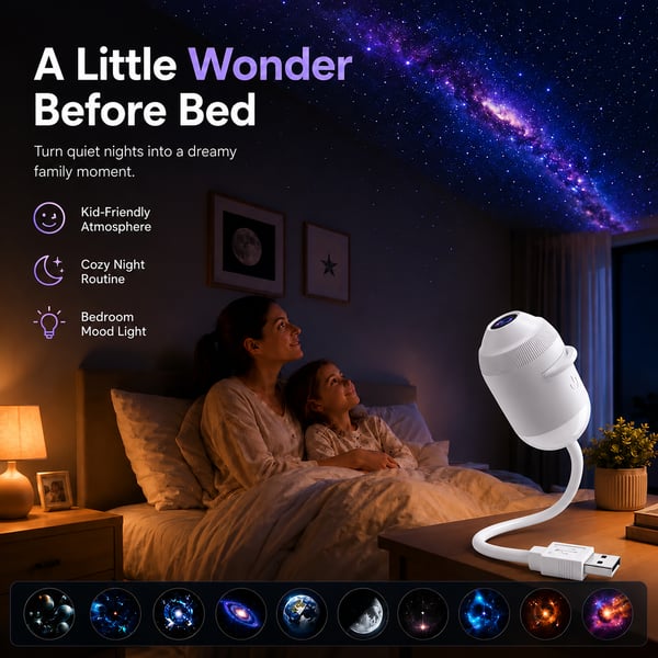 ✨ Plug-and-Play HD-stjärnprojektor🌌✨