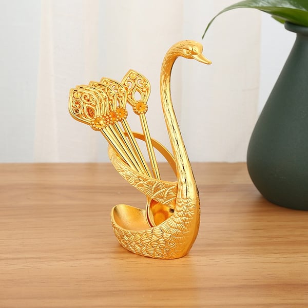 ✨🔥Udsalg 50% RABAT🎁Kreativt svanedesign kafferøreskest sæt (6 skeer)✈️Køb mere, spar mere🔥