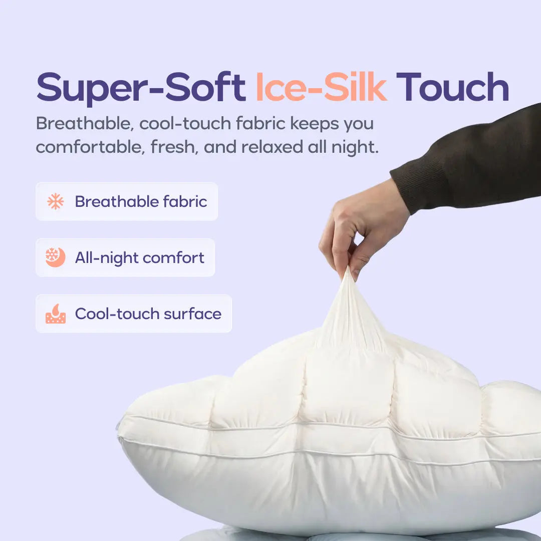 ☁️ Söv som på moln varje natt – Mellow Sleep Puff Pillow 🎉