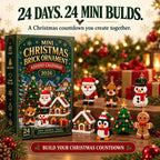 🔔🎄24-dagars mini-julklossadventskalender med julgransprydnader🧱