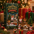 🔔🎄24-dagars mini-julklossadventskalender med julgransprydnader🧱