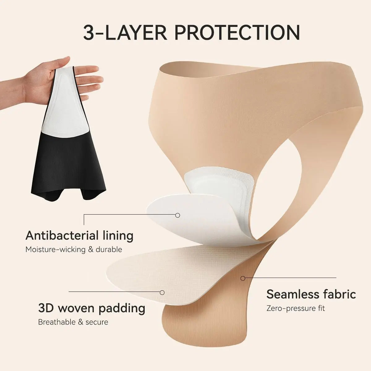 🧘‍♀️ Bär tights utan oro – Sömlös g-sträng med osynligt camel toe-skydd! 🎉