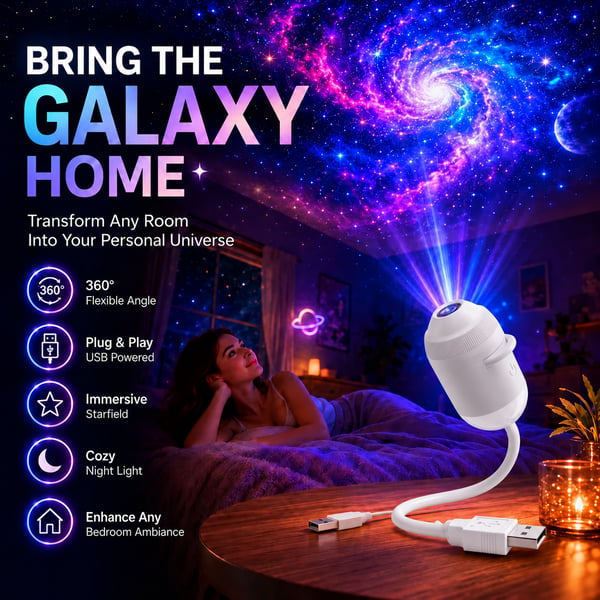 ✨ Plug-and-Play HD-stjärnprojektor🌌✨